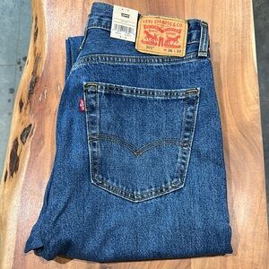 Levi's 505 36x32 Mens Blue Straight Jeans Classic Denim